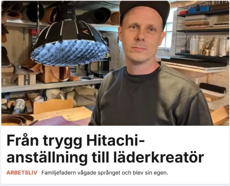 Artikel om K Creative Craft. Om hur jag lämnade en fast anställning som jag haft i 17år till egenföretagare med fokus på det kreativa.